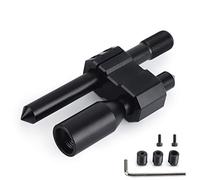 SOUTES Pièce automobile Pommeau De Levier Vitesse Type H Voiture En Aluminium Extension Universelle Manette Rallonge Réglable Avec Trois Adaptateurs 8 MM 10 12(Rhombus)