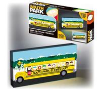 South Park Toile murale lumineuse à LED sous licence officielle Bus scolaire 30 cm x 15 cm, boîte aux lettres encadrée pour chambre à coucher, salon, décoration d'intérieur