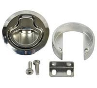 Southco M1-61-8 Series Loquet à tirer poussoir en acier inoxydable électropoli 316 non verrouillable, épaisseur du panneau de 1,27 à 0,275 cm, plage de prise de 1,8 à 3,2 cm., Pack of 2, 2