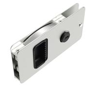 Southco MF-01-110-60 Loquet de porte encastré avec serrure à clé, design standard, s'adapte à une épaisseur de porte de 32 cm, en aluminium, naturel
