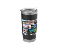 Souvenir de Norvège Gobelet isotherme en acier inoxydable double paroi