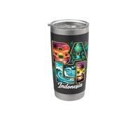 Souvenir de vacances « I Love Bali » en Indonésie Gobelet isotherme en acier inoxydable double paroi