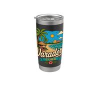 Souvenir de voyage Varadero Cuba dessiné à la main Gobelet isotherme en acier inoxydable double paroi