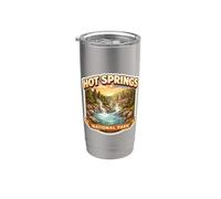 Souvenir du parc national de Hot Springs en Arkansas Gobelet isotherme en acier inoxydable double paroi