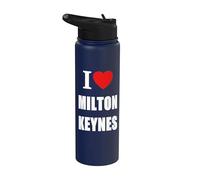 Souvenir « I Love Milton Keynes » Stainless Steel Insulated Water Bottle