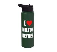 Souvenir « I Love Milton Keynes » Stainless Steel Insulated Water Bottle