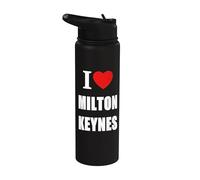 Souvenir « I Love Milton Keynes » Stainless Steel Insulated Water Bottle