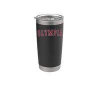 Souvenir Olympia Washington Sport College Texte Gobelet isotherme en acier inoxydable double paroi