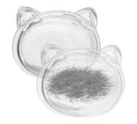 Souvenir pour poils d'animaux de compagnie - Support commémoratif en acrylique 3,5 x 2,8 x 2,9 cm - Souvenir transparent pour animaux de compagnie - AcOrganizer Loss | Souvenir de condoléances pour