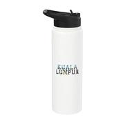 Souvenir vintage Kuala Lumpur Malaisie emblématique Skyline Stainless Steel Insulated Water Bottle