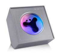 Sovenomund Ferrofluid Parleur Visualiseur Sonore, Lampadaire Danse avec Lumières Colorées, Symbiose en Bouteille avec Rythme Musical