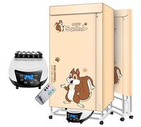 SOVORM Sèche-Linge électrique Chauffant à 2 Niveaux, Pliable, 1500 W, Grand étendoir Puissant avec télécommande, minuterie réglable, blanchisserie en Acier Inoxydable pour la Maison The New