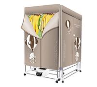 SOVORM Sèche-Linge électrique séchoir à Linge Chauffant avec Couvercle, penderie Pliable à air Chaud, télécommande-1200-1500W-3 Vitesses, Faible consommation d'énergie pour vêtements d'appartement et