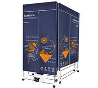 SOVORM Sèche-Linge électrique séchoir à Linge Chauffant avec Couvercle, penderie Pliable à air Chaud, télécommande-1200-1500W-3 Vitesses, Faible consommation d'énergie pour vêtements d'appartement et