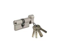 SP - Cylindre de serrure à bouton Tiger 6, 40Bx30mm, nickel, anti-arrachement, anti-perçage, 5 clés - SP