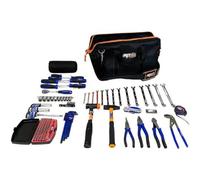 SP TOOLS SP-BAG1 - Sac À Outils Entièrement Équipé - 132 pièces - Porte outils, Tissu robuste et base imperméable moulée, bandoulière amovible et réglable - Caisses et sacs - Qualité professionnelle