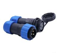 SP20 Connecteur de câble IP68, fiche ronde aviation 2 à 14 broches avec verrouillage à vis, étanche en ligne et prise femelle pour extérieur et utilisation marine (3 broches)