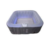 Spa gonflable 4 places carré - Sunspa - Bandeau LED inclus - Dimensions : 155 x 155 cm