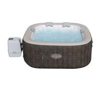 Spa gonflable BESTWAY - Lay-Z-Spa Cabo - 140 airjets - 180x180x71 cm - 4 à 6 places - Carré (couverture, cartouche, 4 appuie-tête)
