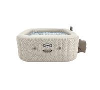 INTEX PureSpa Chevron Bubble Deluxespa gonflable pour 4 personnes S2 28446NP