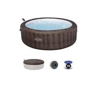 Spa gonflable - Lay-Z-Spa Bali - 180 airjets - 216 x 71 cm - 5 a 7 places - Rond (couverture, cartouche, diffuseur)