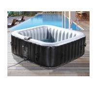 Spa Gonflable NICE en PVC - 6 places - Gris/Noir