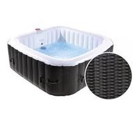 Spa Gonflable Nice en PVC - 6 places - Marron/Crème
