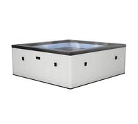 Spa semi-rigide NetSpa Idaho Pebble White carré (4 à 6 places) - Wifi
