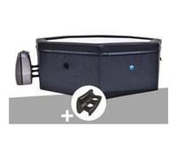 Spa portable Netspa semi-rigide Octopus octogonal Bulles 4-6 places + 2 appuie-t?tes + porte-gobelet