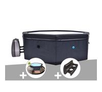 Spa portable Netspa semi-rigide Octopus octogonal Bulles 4-6 places + Mobilier + 2 appuie-t?tes + porte-gobelet