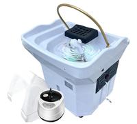 Spa pour Tête Japonais,Équipement Spa pour Tête,Bassin Shampoing À Circulation Eau,Équipement Spa Thermostatique Portable,Grand Réservoir Eau 60 L | Fumigation | Thérapie par Lumière