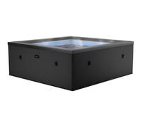 Spa semi-rigide Netspa Idaho - 6 places Coloris Charcoal Noir 70/90 Airjets massants