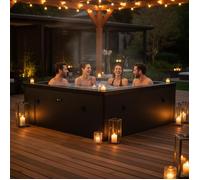 Spa semi-rigide Netspa Idaho - 6 places Coloris Pebble Blanc 70/90 Airjets massants
