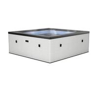 Spa Semi-Rigide Netspa Idaho - 6 Places Coloris Pebble White 70/90 Airjets massants