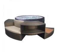 Spa portable netspa vita 4 places avec 5 meubles - Netspa