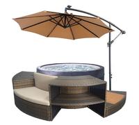 Spa semi rigide NetSpa VITA + 5 Mobiliers + Parasol