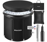 Spa - TECTAKE - Baignoire à glace HELSINKI en PVC pliable avec triple isolation et pompe incluse, ø 90 x 75 cm - Noir