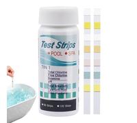 Spa Test Strips, Pool Testing Kit, Water Quality Paper, Accurate 100 Count Strips, Fast Results for Fresh, 10x3x3cm/3.94x1.18x1.18 Inches, White, 100 Sheets