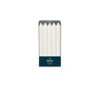 Spaas - 10 Bougies de Ménage 21/240 mm, 8 Heures, Non-Parfumée - Blanc