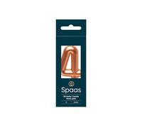 Spaas 12x Bougie d'anniversaire nombre '4' - or rose