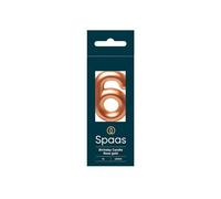 Spaas 12x Bougie d'anniversaire nombre '6' - or rose