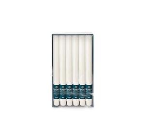 Spaas 12x12 Bougies Rustiques Non Parfumées Cire de Paraffine Blanc D 21mm x H 250mm