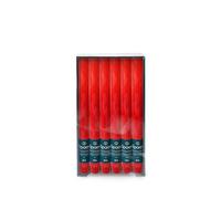 Spaas 12x12 Bougies Rustiques Non Parfumées Maison Cire de Paraffine Rouge D 21mm x H 250mm