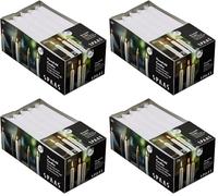 SPAAS 20 Bougies de ménage 19/180 mm, ± 6 heures, non-parfumée - blanc (Lot de 4)