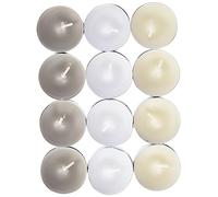 SPAAS 24 Bougies chauffe-plats parfumées couleurs assorties, ± 4,5 heures - White Cake Vanilla