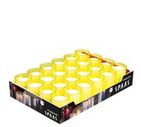 Spaas - 24 Bougies Recharges Non-Parfumées, 24 Heures - Jaune