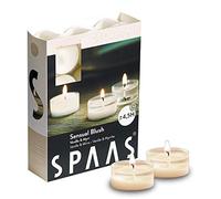 SPAAS 24 Clearlights parfumées, Bougies Chauffe-Plats Cup Transparente, ± 4,5 Heures - Sensual Blush