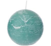Spaas 6 Bougies Boule Rustique Non Parfumée 80mm ± 24h Vert Emeraude