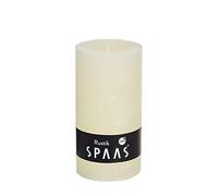 SPAAS 6 Bougies Pilier rustiques non-parfumées 68/130 mm, ± 60 heures - ivoire