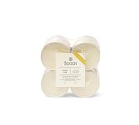 Spaas 8 x 8 Maxi bougies chauffe-plats citronnelle, ± 10 heures - blanc cassée - Ginger Love
